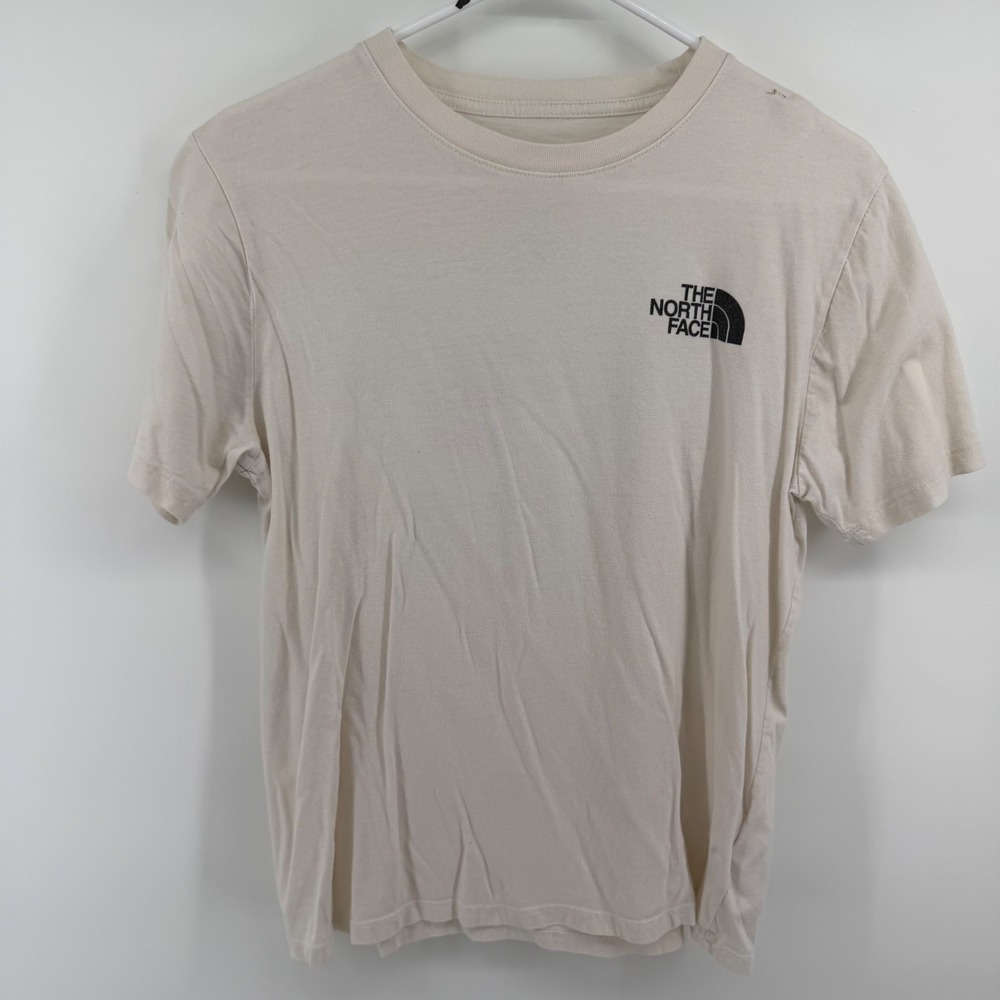 The North Face Womens Cream Circular Design Graphic T-Shirt A81V3 S24 Medium